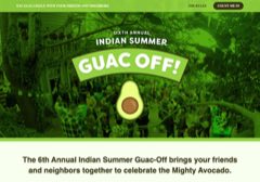 The Guac Off 2017 site